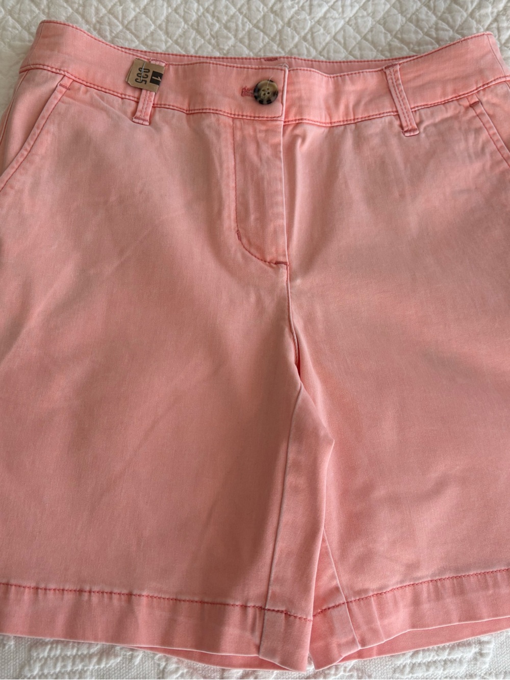 Women's Tommy Bahama Pink Peach Chino Shorts Size 4